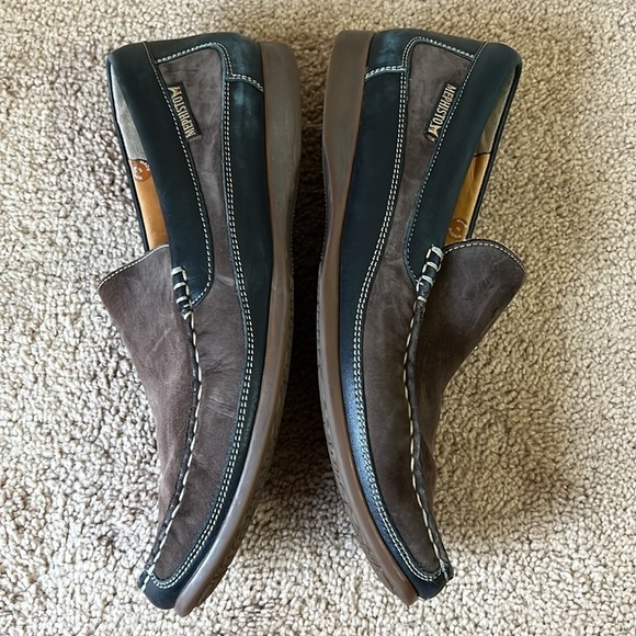 Mephisto Baduard Slip-On Loafer Dark Brown Nubuck/Black Calf Leather - Picture 6 of 11